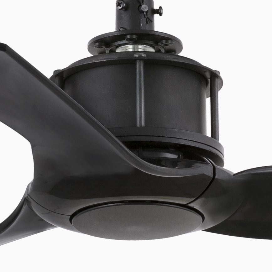 FARO 33424WT - Ventilator de tavan JUST FAN S, Ø 81 cm, negru, Wi-Fi Tuya + telecomandă