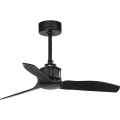 FARO 33424WT - Ventilator de tavan JUST FAN S, Ø 81 cm, negru, Wi-Fi Tuya + telecomandă