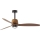 FARO 33435WT1N - Ventilator de tavan LED cu lumină reglabilă WEAVER M, 16W, 230V, Ø 128 cm, maro/negru, Wi-Fi Tuya + telecomandă