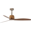 FARO 33436WT - Ventilator de tavan WEAVER M, Ø 128 cm, maro/alamă, Wi‑Fi Tuya + telecomandă