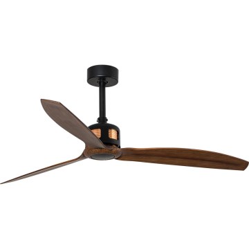 FARO 33451WT - Ventilator de tavan COPPER FAN M, Ø 128 cm, maro/negru, Wi-Fi Tuya + telecomandă