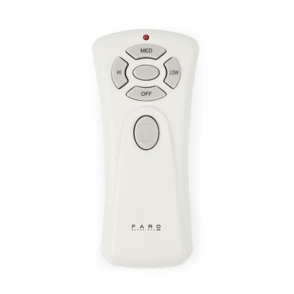 FARO 33518DC - Ventilator de tavan LANTAU cu LED, 15 W, 230 V, Ø 132 cm, crom mat/lemn, cu telecomandă