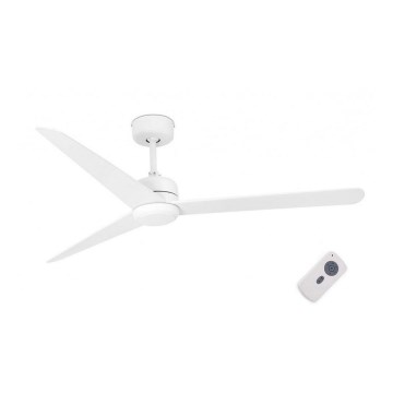 FARO 33721 - Ventilator de tavan NU, alb, cu telecomandă