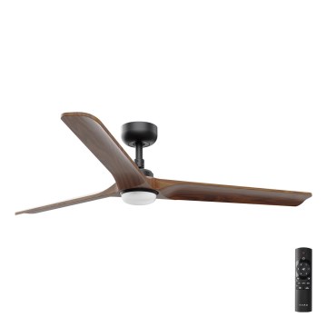 FARO 33809-1TW - Ventilator cu LED dimabil HEYWOOD, 10W, 230V, 2700/3000/4000K, diametru 132 cm + telecomandă