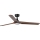 FARO 33809WT1S - Ventilator de tavan LED reglabil HEYWOOD L LED/10W/230V 2700/3000/4000K diam. 132 cm lemn/negru Wi‑Fi Tuya + telecomandă