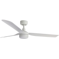 FARO 33814WT-20 - Ventilator de tavan LED dimabil PUNT M LED/18W/230V 2700/3000/4000K alb Ø 132 cm Wi‑Fi Tuya + telecomandă