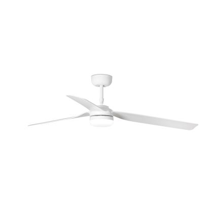 FARO 33814WT-20 - Ventilator de tavan LED dimabil PUNT M LED/18W/230V 2700/3000/4000K alb Ø 132 cm Wi‑Fi Tuya + telecomandă