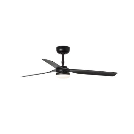FARO 33815WT-21 - Ventilator LED de tavan dimabil PUNT M LED/18W/230V 2700/3000/4000K negru Ø 132 cm Wi-Fi Tuya + telecomandă