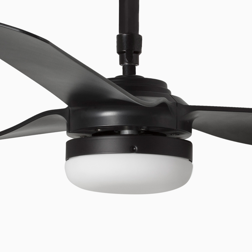FARO 33815WT-21 - Ventilator LED de tavan dimabil PUNT M LED/18W/230V 2700/3000/4000K negru Ø 132 cm Wi-Fi Tuya + telecomandă