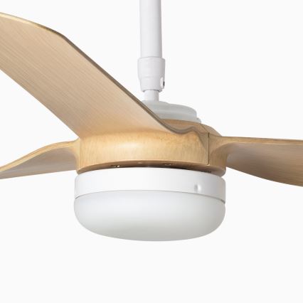 FARO 33816-20 - Ventilator de tavan LED PUNT LED/18W/230V Wi-Fi bej/alb + telecomandă