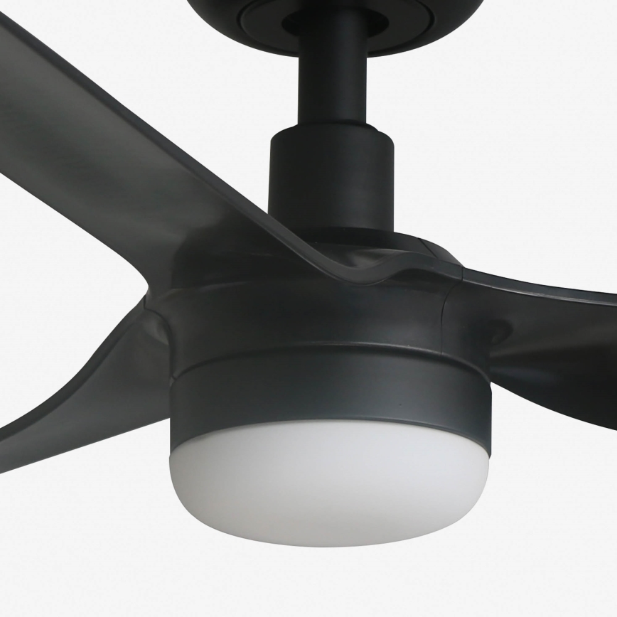 FARO MINI PUNT S LED 33822-1TW – Ventilator de tavan LED cu reglare a luminozității, 10W, 2700/3000/4000K, negru, Ø 90 cm + telecomandă