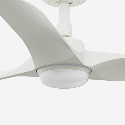 FARO 33824-1TW - Ventilator de tavan LED dimabil HEY S LED/10W/230V 2700/3000/4000K alb Ø 90 cm + telecomandă