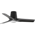 FARO 33827-1TW - Ventilator de tavan LED dimmerabil HEY TUB S cu LED/10W/230V 2700/3000/4000K negru Ø 90 cm + telecomandă