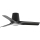FARO 33827-1TW - Ventilator de tavan LED dimmerabil HEY TUB S cu LED/10W/230V 2700/3000/4000K negru Ø 90 cm + telecomandă