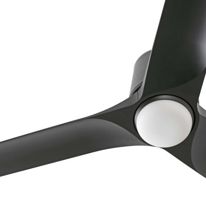 FARO 33827WT1S - Ventilator de tavan dimabil HEY TUB cu LED, 10W, 230V, 2700/3000/4000K, diametru 90 cm, negru, Wi-Fi Tuya + telecomandă