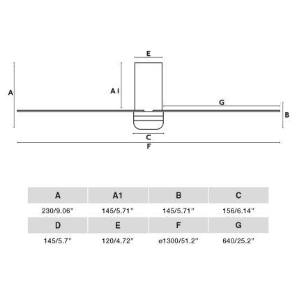 FARO 33828-1TW - Ventilator de tavan cu LED dimabil PUNT TUB M LED/18W/230V 2700/3000/4000K diametru 130 cm alb + telecomandă