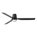 FARO 33830WT1S - Ventilator de tavan LED dimabil PUNT TUB M/18W/230V, 2700/3000/4000K, Ø 132 cm, negru, Wi‑Fi Tuya + telecomandă