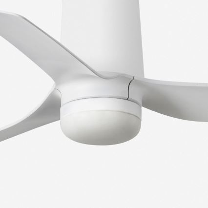 FARO 33832-1TW - Ventilator de tavan MINI PUNT TUB cu LED dimabil, 10W/230V, 2700/3000/4000K, Ø 90 cm, alb + telecomandă