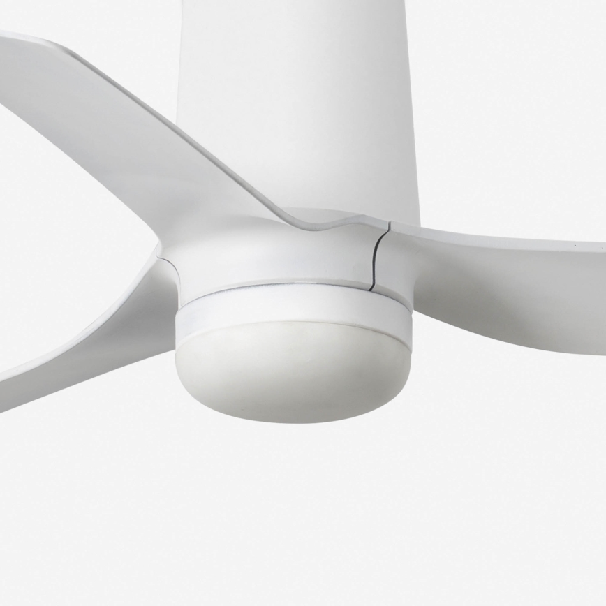 FARO 33832-1TW - Ventilator de tavan MINI PUNT TUB cu LED dimabil, 10W/230V, 2700/3000/4000K, Ø 90 cm, alb + telecomandă