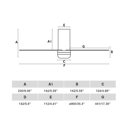 FARO 33832-1TW - Ventilator de tavan MINI PUNT TUB cu LED dimabil, 10W/230V, 2700/3000/4000K, Ø 90 cm, alb + telecomandă
