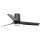 FARO 33834-1TW - Ventilator de tavan LED cu reglare a luminozității MINI PUNT TUB, LED 10W, 230V, 2700/3000/4000K, Ø 90 cm, negru, cu telecomandă