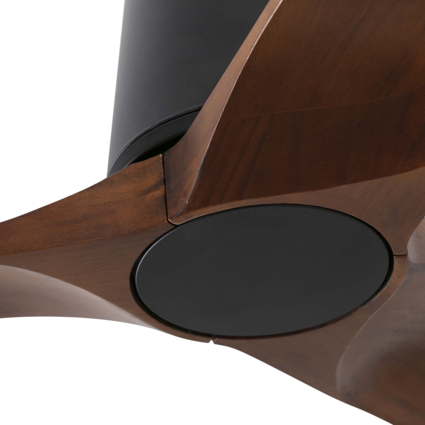 FARO 33837 - Ventilator de tavan HEYWOOD TUB S pin/negru, diametru 90 cm + telecomandă