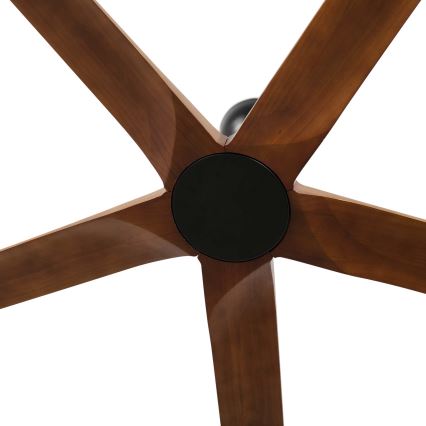 FARO 34190WT - Ventilator de tavan BIGWOOD XL pin/negru diametru 200 cm Wi-Fi Tuya + telecomandă