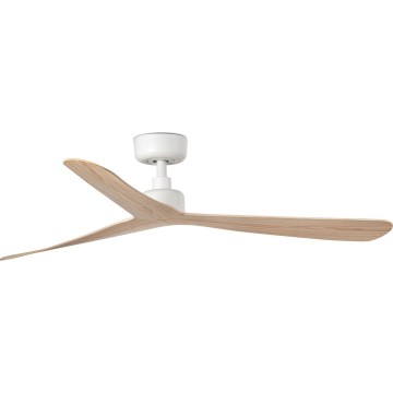 FARO 34195 - Ventilator de tavan ROCKER M, Ø 132 cm, bej/alb, cu telecomandă