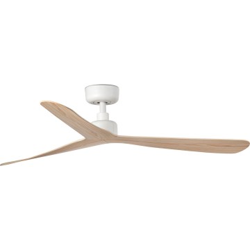 FARO 34195WT - Ventilator de tavan ROCKER M, Ø 132 cm, bej/alb, Wi‑Fi Tuya + telecomandă