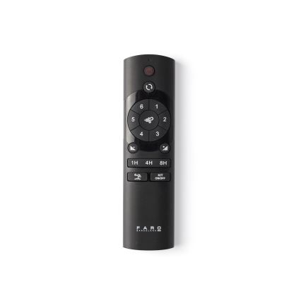 FARO 34196 - Ventilator de tavan ROCKER M Ø 132 cm, negru + telecomandă
