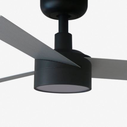 FARO CRUISER S 34285WT1S - Ventilator de tavan cu LED dimabil, 18W/230V, 2700/3000/4000K, Ø106 cm, gri/negru, Wi‑Fi Tuya + telecomandă