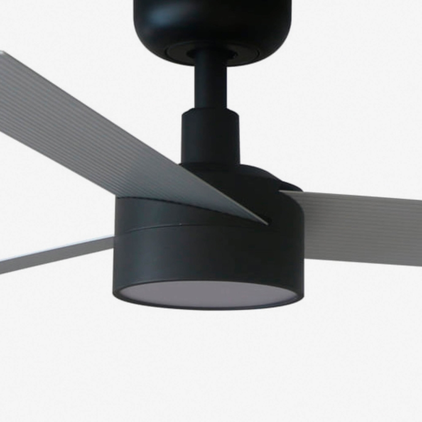 FARO CRUISER S 34285WT1S - Ventilator de tavan cu LED dimabil, 18W/230V, 2700/3000/4000K, Ø106 cm, gri/negru, Wi‑Fi Tuya + telecomandă