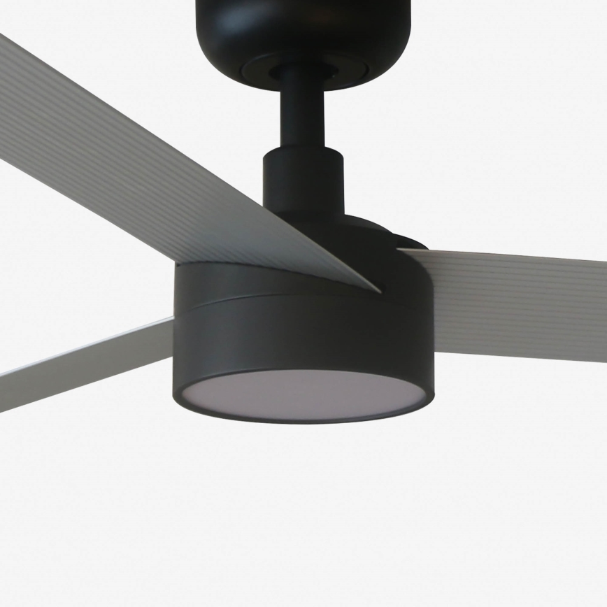 FARO 34286-1TW - Ventilator de tavan LED CRUISER L, cu reglare a intensității luminoase, 18W/230V, 2700/3000/4000K, Ø132 cm, negru/gri + telecomandă