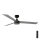 FARO 34286-1TW - Ventilator de tavan LED CRUISER L, cu reglare a intensității luminoase, 18W/230V, 2700/3000/4000K, Ø132 cm, negru/gri + telecomandă