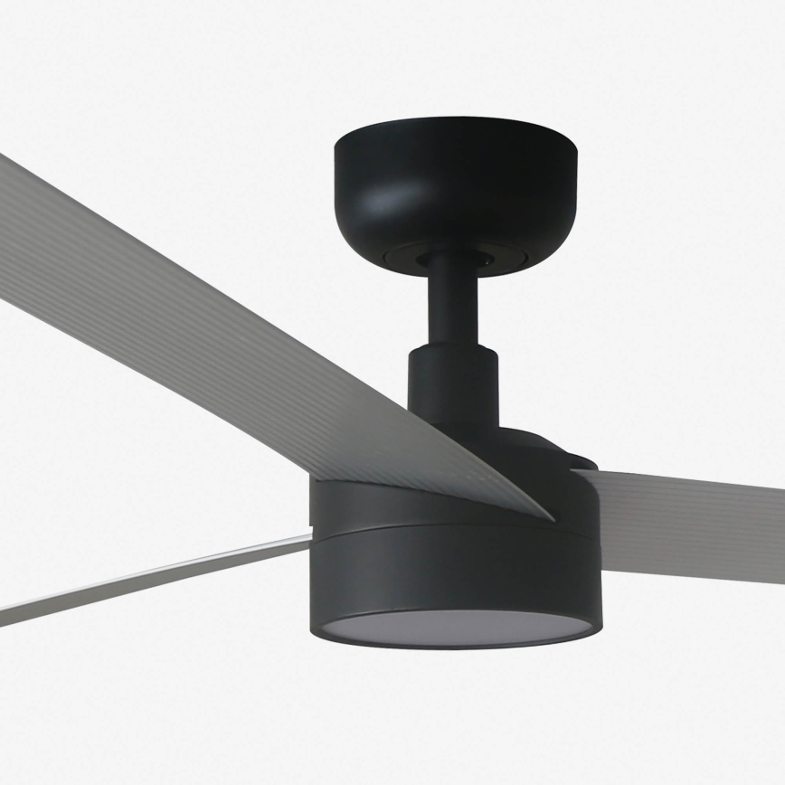 FARO 34287WT1S - Ventilator de tavan LED dimmabil CRUISER XL, LED 18W, 230V, 2700/3000/4000K, diametru 160 cm, gri/negru, Wi-Fi Tuya + telecomandă