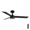 FARO 34289-1TW - Ventilator de tavan CRUISER S cu LED dimabil, 18 W, 230 V, 2700/3000/4000 K, Ø 106 cm, negru, cu telecomandă