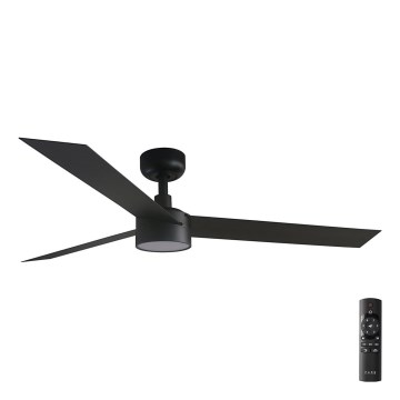FARO 34291-1TW - Ventilator de tavan dimabil cu LED CRUISER, 20W, 230V, 2700/3000/4000K, diam. 132 cm, negru + telecomandă