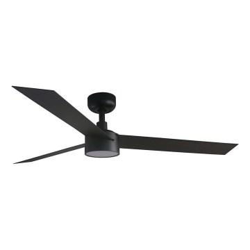 FARO 34291WT1S - Ventilator de tavan LED dimabil CRUISER L LED/18W/230V 2700/3000/4000K Ø 132 cm negru Wi‑Fi Tuya + telecomandă