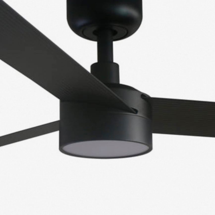 FARO 34291WT1S - Ventilator de tavan LED dimabil CRUISER L LED/18W/230V 2700/3000/4000K Ø 132 cm negru Wi‑Fi Tuya + telecomandă
