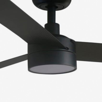FARO 34293WT1S - Ventilator de tavan LED dimabil CRUISER XL, 18W, 230V, 2700/3000/4000K, Ø 160 cm, negru, Wi‑Fi Tuya + telecomandă