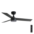 FARO 34296-1TW - Ventilator de tavan RUDDER S cu LED dimabil/18W/230V 2700/3000/4000K Ø 106 cm negru + telecomandă