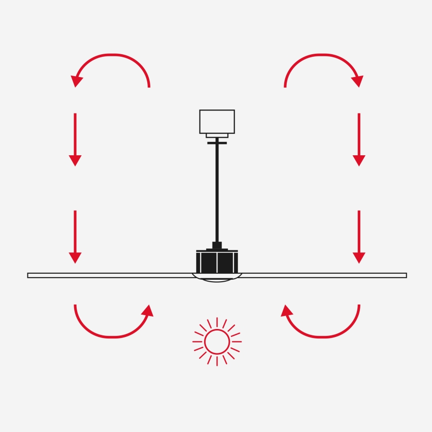 FARO 34355WT-1TW - Ventilator de tavan LED dimmabil RUDDER L LED/18W/230V 2700/3000/4000K alb/bej Ø 132 cm Wi-Fi Tuya + telecomandă