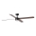 FARO 34356WT1S - Ventilator de tavan LED dimabil RUDDER L LED/18W/230V 2700/3000/4000K, diametru 132 cm, maro/negru, Wi-Fi Tuya + telecomandă