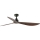 FARO 34362WT - Ventilator de tavan OUTWOOD L maro/negru diam. 150 cm Wi-Fi Tuya IP44 + cu telecomandă