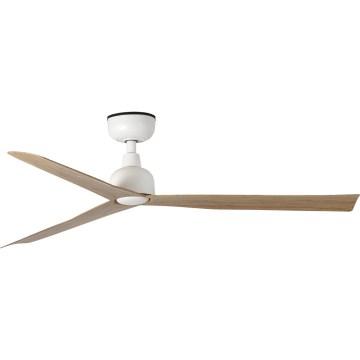FARO 34370 - Ventilator de tavan MARINE M Ø 125 cm maro/alb IP44 + telecomandă