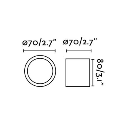 Faro 64207 - Spot LED HARU LED/6W/230V negru