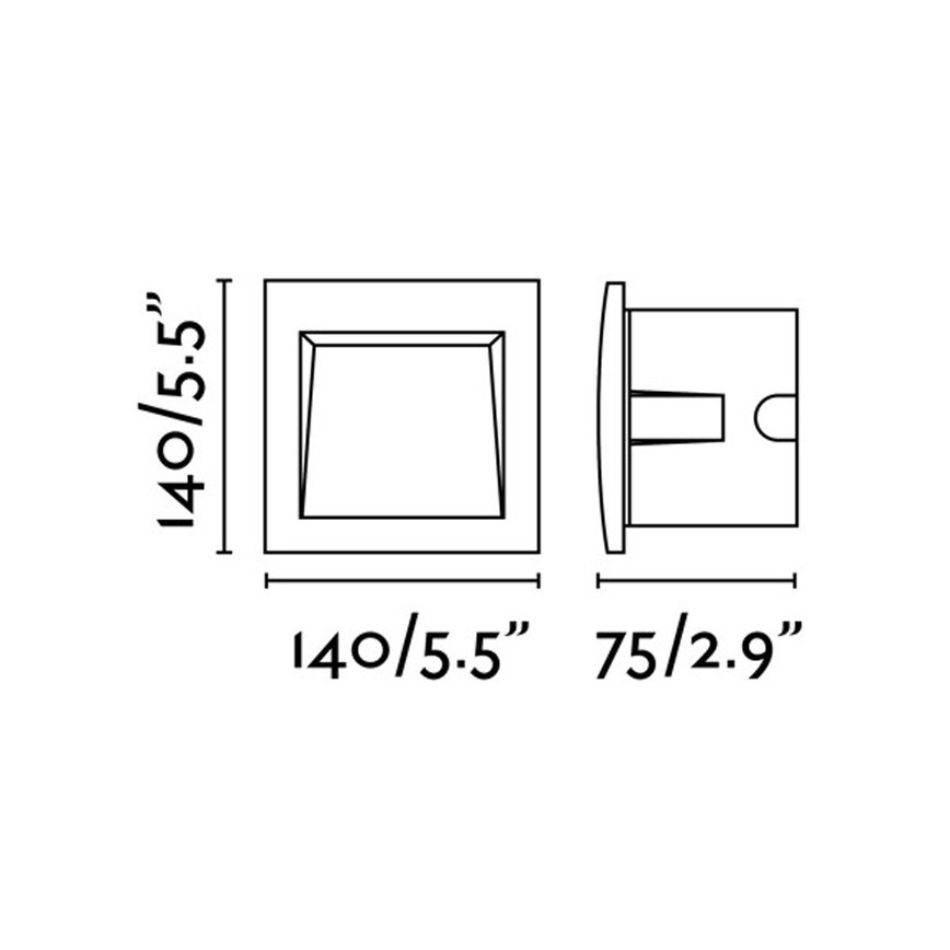 FARO 70148 - Lampă încastrată exterior LED SEDNA-3 LED/3W/230V IP65