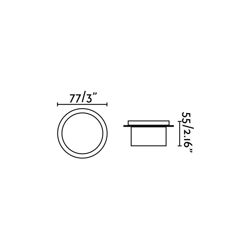 FARO 70265 - Lampă încastrată baie LED GALO LED/3W/230V IP54
