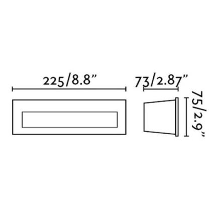 FARO 70271 - Corp de iluminat încastrat LED pentru exterior NAT LED/8W/230V IP65 alb