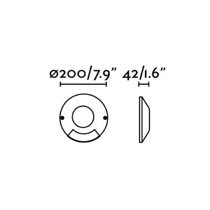 FARO 70285 - Iluminat căi de acces exterior LED LOTH-1 LED/6W/230V IP67